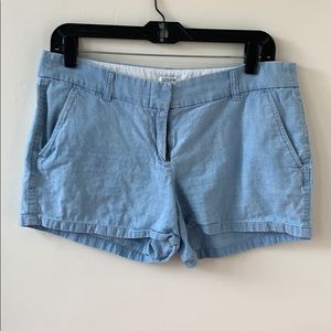 Chambray J. Crew shorts size 6